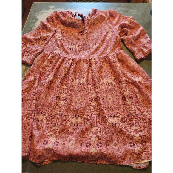 For Love & Lemons Geneva Mini Dress Sienna Print sz Medium - Picture 2 of 5